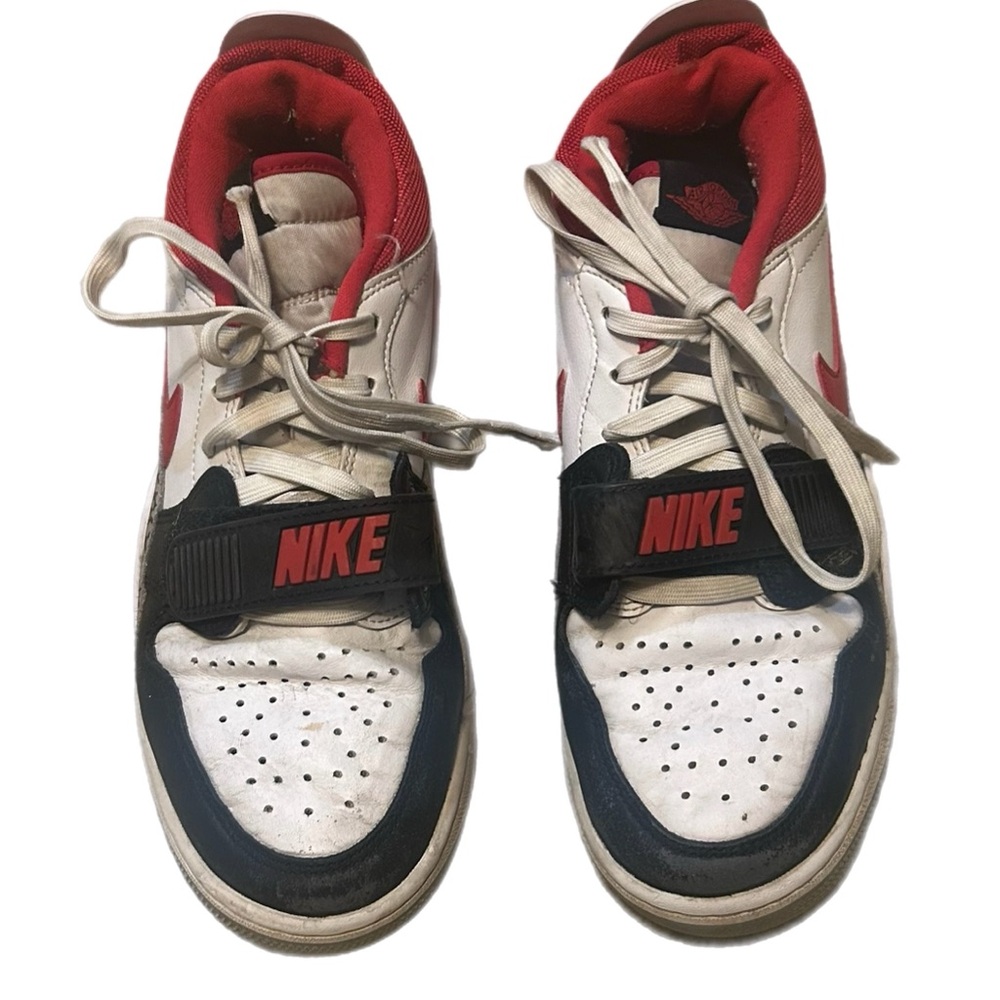Nike Jordans legacy Red, White, and Black Athletic Shoes